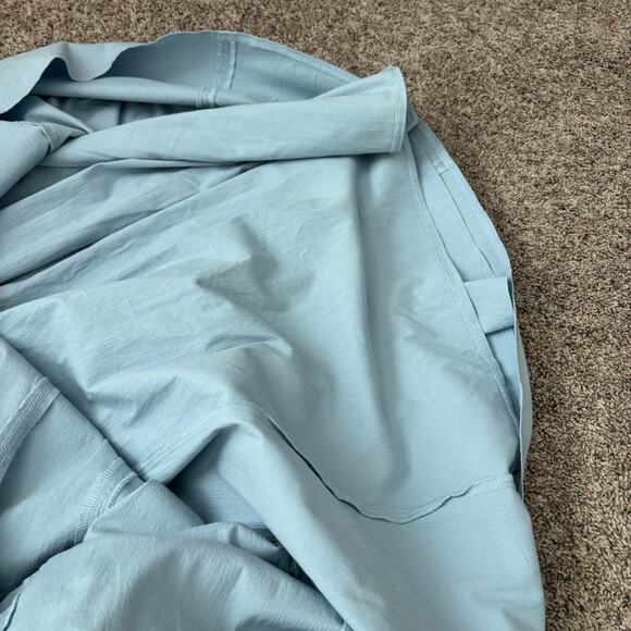 Abercrombie & Fitch A&F Mila Midi Dress A Line Sz Small Lilac Blue Square Neck - Picture 14 of 15